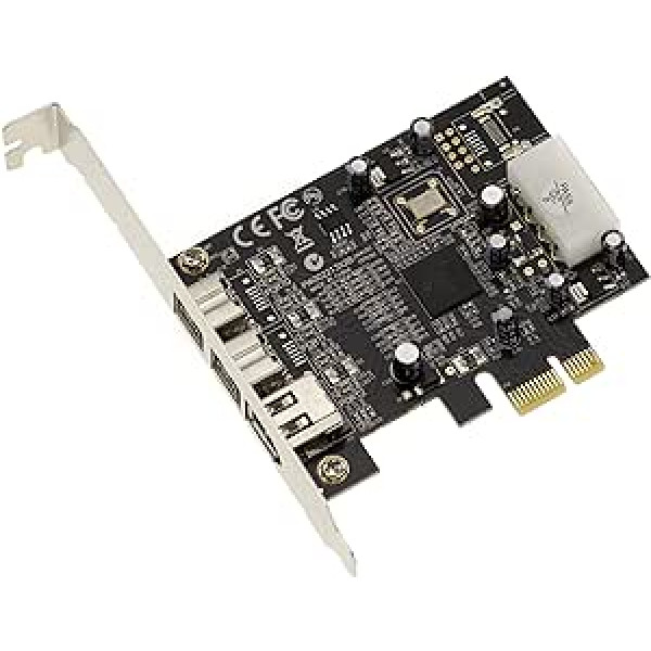 KALEA-INFORMATIQUE PCI Express PCIe x1 Firewire 800 un 400 IEEE1394A un IEEE1394B 2+1 izejas ar mikroshēmojumu TI XIO2213BZAY