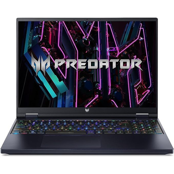 Acer Predator Helios Neo 16 (PHN16-71-96AB) spēļu klēpjdators | 16 collu WQXGA 165Hz displejs | Intel Core i9 13900HX | 16 GB RAM | 1 TB SSD | NVIDIA GeForce RTX 4070 | Windows 11 | QWERTZ tastatūra | Melns