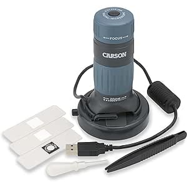 Carson zPix 300 USB digitālais mikroskops ar fotoattēlu un videofunkciju (MM-940)