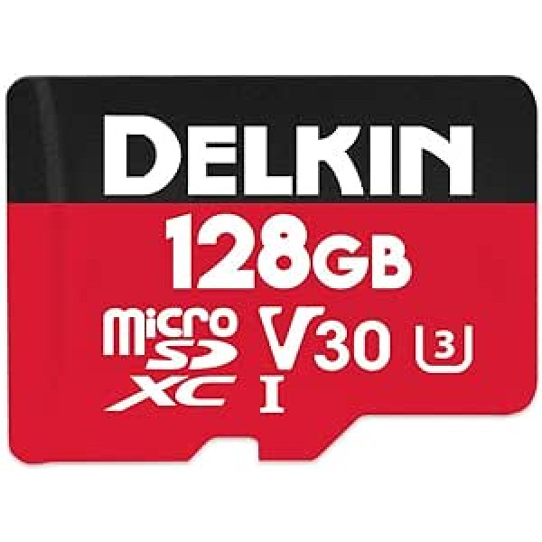 Delkin 128 GB Select microSDXC UHS-I (V30) Speicherkarte (DDMSDR500128)