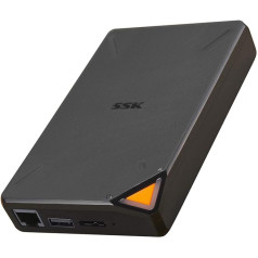 SSK 1TB pārnēsājams NAS ārējais bezvadu SSD ar privātu Wi-Fi tīklāju, ārēju cietvielu disku, personīgo mākoņu, viedās krātuves atbalstu, automātisku dublēšanu, attālo piekļuvi