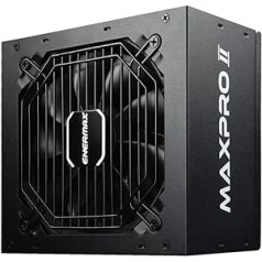 ENERMAX MAXPRO II ATX Gaming PC power supply 700W 80Plus 230V EU (Non Modular) black with 5-way protection circuit, EMP700AGT-C