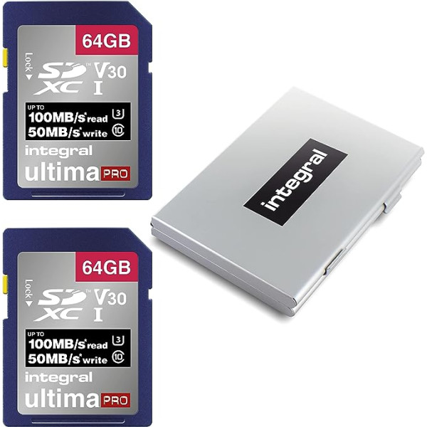 Integral 32GB SD Card 4K Ultra HD Video High Speed SDXC V30 UHS-I U3 Class 10 Memory Card up to 100MB/s, Color May Vary