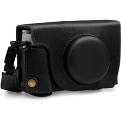 MegaGear MG1892 EVER READY BLACK REAL LEATHER CAMERA CASE COVER FOR FUJIFILM X100V