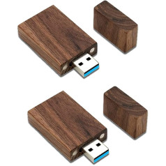 32 GB 2 koka USB zibatmiņas zibatmiņas iepakojums, JBOS koka zibatmiņas zibatmiņa, USB 3.0 USB diskdzinis, 32 GB USB zibatmiņas disks koka USB zibatmiņas disks kā biznesa dāvana vai dāvana draugiem, riekstkoks
