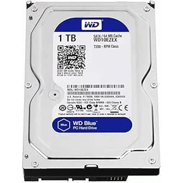 Western Digital WD10EZEX Caviar Blue 1000 GB interne (Generalüberholt)