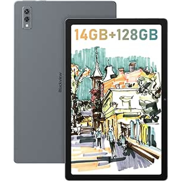 Blackview Tab 11 SE spēļu planšetdators, 10,36 collu planšetdators, 14 GB RAM + 128 GB ROM, 2K TDDI 2000x1200, Dual 4G LTE + 5G WiFi, Android 12 planšetdators, 18W + 7680mAh akumulators, Face3/7680mAh kamera +