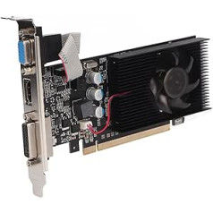 Annadue datora grafikas karte GT610 2GB 64Bit DDR3 PCIE 2.0 x16 grafikas karte HDMI/VGA/DVI izeja, 810MHz atmiņas frekvences datora grafikas karte