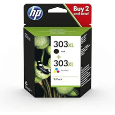 HP 303 Multipack oriģinālās printeru kasetnes, kas paredzētas HP Envy Photo 6230, 7130, 7830