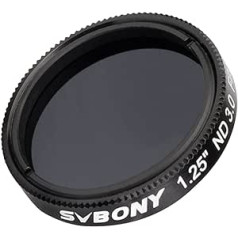 Svbony SV139 Moon Filter ND1000, 1.25 Inch 0.1% Transmission for Full Moon, Optical Glass Telescope Moon Filter, with Aluminium Frame Telescope Accessories for Moon Observation