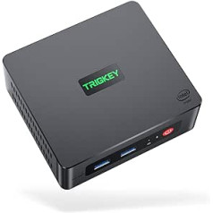 TRIGKEY Mini PC N100 G4 Mini PC Intel 12. paaudzes Intel Alder Lake-N100 16G DDR4 500G, atbalsta Dual HDMI 4K@60Hz WiFi 6 USB 3.2 Gen 2