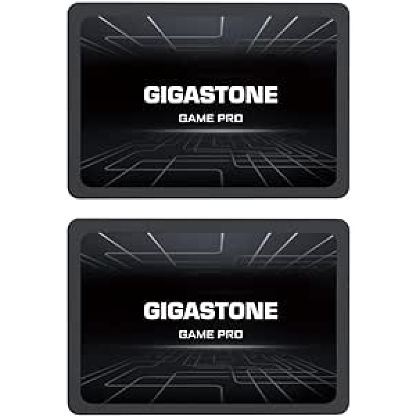 Gigastone Game Pro 128GB 2-pack SATA III 2,5 collu iekšējais cietvielu diskdzinis, lasīšanas ātrums līdz 510 MB/s. 3D NAND 2,5 collu SSD cietais disks