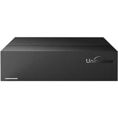 UnionSine 18TB 3,5 collu galddatora ārējais cietais disks USB 3.2Gen2 Type-C cietā diska krātuve ir saderīga ar personālo datoru, televizoru, Mac, galddatoru, klēpjdatoru (melns) HD3511