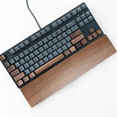 Aothia Wrist Rest Keyboard Wooden Keyboard Wrist Rest Support, Gaming Wrist Rest Keyboard, Non-Slip and Ergonomic for Your Wrist Work (36 x 8 x 2 cm, Walnut)