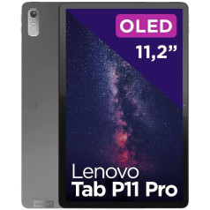 Lenovo Tab P11 Pro 28,44 cm (11,2 collas, 2560 x 1536, 2,5 K, OLED, WideView, Touch), planšetdators (MediaTek Kompanio 1300T, 8 GB RAM, 256 GB UFS 3.1, Arm Mali-G, Wi-77 Fi, MC9) Android 12) pelēks, ZAB50398SE.