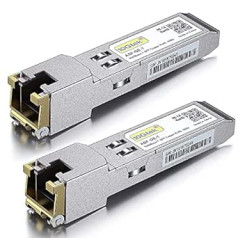 [Paka pa 2] HP saderīgs 1G SFP RJ45 raiduztvērējs J8177B/J8177C, 1000Base-T vara modulis, līdz 100 metriem