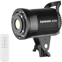 Camnoon LED fotografēšanas uzpildes gaisma 135 W studijas video gaisma 3000 K-5600 K aptumšojama nepārtraukta gaisma ar Bowens stiprinājumu un tālvadības pulti tiešraides studijas gaismas fotografēšanai video apgaismojums