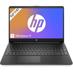 HP klēpjdators, 15,6 collu FHD displejs, Intel Core i3-1125G4, 8 GB DDR4 RAM, 512 GB SSD, Intel UHD grafika, Windows 11 Home, QWERTZ tastatūra, Jet Black