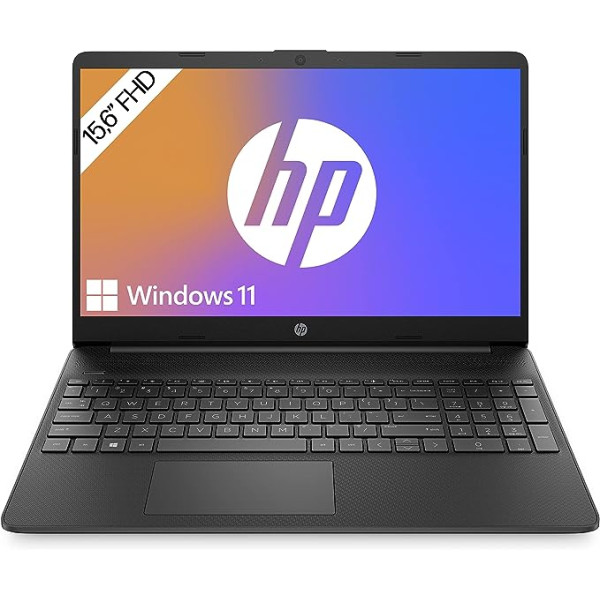 HP klēpjdators, 15,6 collu FHD displejs, Intel Core i3-1125G4, 8 GB DDR4 RAM, 512 GB SSD, Intel UHD grafika, Windows 11 Home, QWERTZ tastatūra, Jet Black