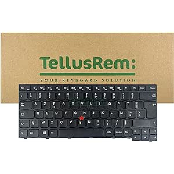 TellusRem nomaiņas tastatūra franču valodā bez aizmugurgaismojuma priekš Lenovo Thinkpad E470 E470c E475