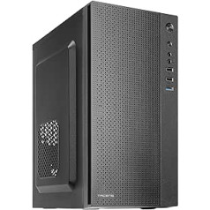 Tacens Anima AC5500, kompakts Micro ATX datora korpuss, priekšējā tīkla dzesēšana, 500 W barošanas avots, USB 3.0, melns, kompakts