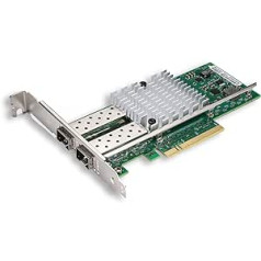 10GB Ethernet NIC Network Card Dual SFP+ Ports with Genuine Intel 82599ES Controller PCI Express X8 Compared to Intel X520-DA2 Converged Network Adapter