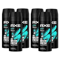 AXE Apollo Body Spray bez alumīnija sāļiem 6 x 150 ml