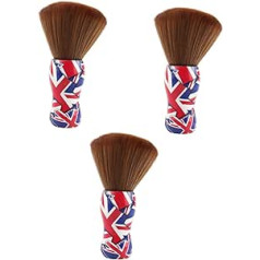 Ipetboom Pack of 3 matu tīrīšanas suku birste cirtainiem matiem matu birstes tīrītājs putekļu pūtējs frizieru salons skūšanās birstes piederumi bārdas kopšanai tīras putekļu kopšanas piederumi vīrietis para