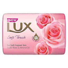 LUX 12 x Lux Soft Touch maigi smaržīgām ziepēm ar franču rožu un mandeļu eļļu 80g