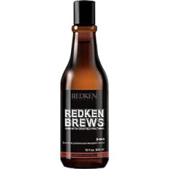 Redken Brews šampūns, kondicionieris un dušas želeja, 300 ml