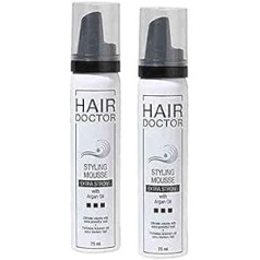Hair Doctor by Marion MEINERT Styling Mousse Strong iepakojums 2 x 75 ml
