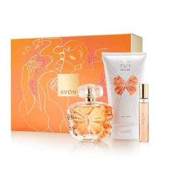 Avon Подарочный набор из трех предметов Avon Eve Become: Eve Become EDP 50 мл, парфюмированная вода-спрей для сумочек 10 мл и лосьон для тела 150 мл