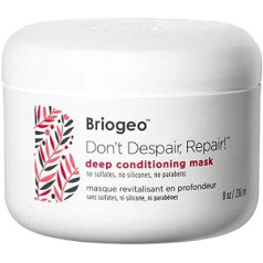 Briogeo Zagg HS-3032 Briogeo-Don't Despair, atjaunojoša dziļi kondicionējoša maska, intensīva mitrināšana tiem, kam ir sausi, bojāti, ķīmiski apstrādāti un/vai nedzīvi mati, 8 unces, 18/8 Edelstahl