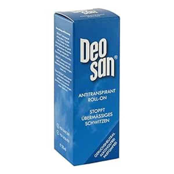 Philpharma Gmbh DEOSAN roll-on | 50 ml | Pretsviedru līdzeklis | Hiperhidroze | Vīriešiem un sievietēm | Pret stipru svīšanu padusēs, rokās un kājās