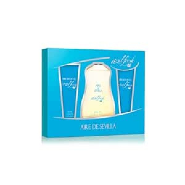 Aire De Sevilla de Sevilla Beauty Set Edition Blue Fresh - Mitrinošs ķermeņa krēms, tualetes ūdens, pīlinga želeja