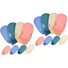 Minkissy 16 PCS Exfoliating Gloves Body Scrubber Lufah Sponge for Shower Exfoliating Glove for Body Exfoliating Glove for Shower Clean Vannas dvielis Vīriešu un sieviešu poliesters