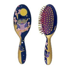 Pylones Small Hairbrush - Ladypop Small Blue Owl