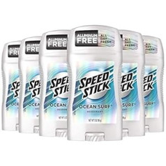 Speed Stick dezodorants, Ocean Surf, 3 unces spieķi (6 pakojumā) no Mennen (rokasgrāmata angļu valodā)