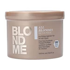 ‎Schwarzkopf Schwarzkopf Blondme Keratin Restore All Blondes Детокс-маска для волос, 500 мл, уникальная, стандартная, 1 шт.