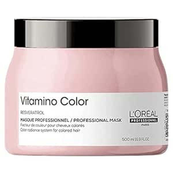 L'oréal Professionnel Série Expert Vitamino Color A.Ox gēla maska elastīgiem, mīkstiem, spīdīgiem matiem ar dinamiskiem krāsu efektiem 500 ml