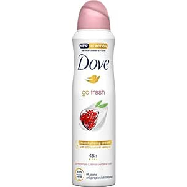 Dove 6 x Dove sieviešu dezodorants Spray Go Fresh granātābolu un citronu vībotne 250 ml