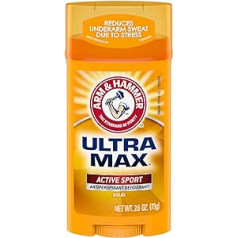 Arm & Hammer Ultramax Dezodorants pretsviedru līdzeklis Invisible Dezodorants Stick Sport 79 g (6 gab. iepakojumā)