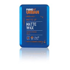 Fudge Urban Matte Wax matu vasks, matēts vasks vīriešiem, matēta izskata matu veidošanas līdzeklis, stingra noturība, spēcīga fiksācija, bez spīduma, neredzama tekstūra, 70 g