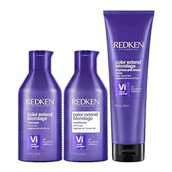 Redken Color Extend Blondage Kit Anti-Yellow Shampoo 300 ml Kondicionieris 300 ml Maska 250 ml