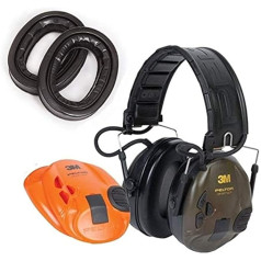 Set Includes 3M Peltor Sporttac Hearing Protection and Cooling Avalle Gel Ear Pads | Active Hearing Protection, orange