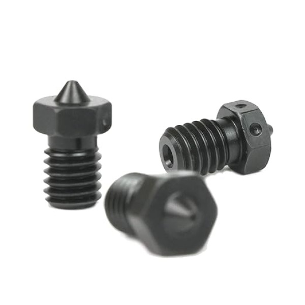 Oriģināla E3D rūdīta tērauda sprausla 0,4 mm, 0,6 mm trīskāršs iepakojums V6 HotEnd 3D printerim (1,75 mm, 0,4 mm)