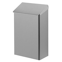 All Care Dutch Bins Bin with Flip Lid 7 Litre. Stainless Steel Colour