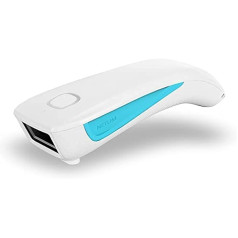 NETUM Upgrade Mini Wireless QR svītrkoda skeneris, 3-in-1 Bluetooth pārnēsājama soma, mazs 1D 2D svītrkoda lasītājs, automātiska ātra, precīza POS skenēšana, C850 White