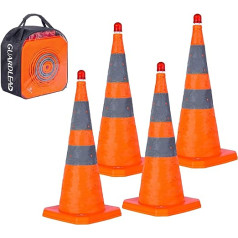 Folding Cone Warning Cone / Traffic Cone Sign / Foldable Warning Cone Safety Pilone Safety Cone Multipurpose Popup Reflective Safety Cone