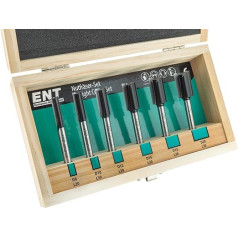 ENT 6-Piece Hard Metal Router Grooving Bit Set with Hard Metal Blade Diameter 8 / 10 / 12 / 16 / 18 / 20 mm Shaft Diameter 8 mm Length 90 mm